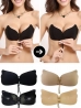 láthatatlan fűzős push-up melltartó