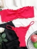 piros tanga bandázs bikini
