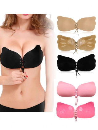 láthatatlan fűzős push-up melltartó